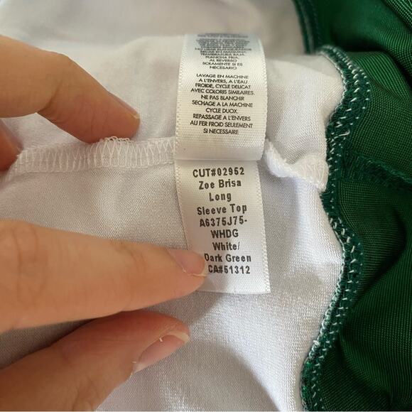 Koral Activewear Zoe Brisa Crew Neck Casual Active Workout Colorblock LS Top - Picture 7 of 8